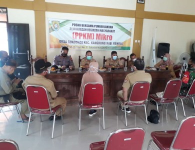 Monitoring PPKM Mikro oleh Tim Monitoring OPD Kab. Kendal di Wilayah Kecamatan Kangkung